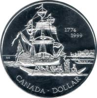 (1999) Монета Канада 1999 год 1 доллар "Острова Королевы Шарлотты"  Серебро Ag 925  PROOF